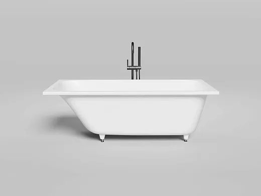 Ванна Salini Orlanda 102015MF, 160 х 70 см, из искусственного камня S-Sense, цвет белый матовый, покраска по RAL полностью