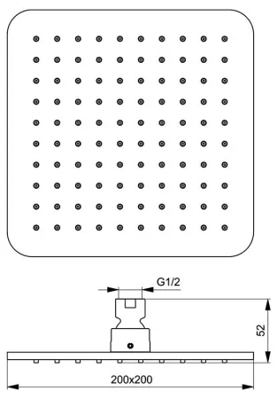 Верхний душ Ideal Standard IdealRain Cube B0024AA