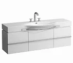 Тумба под раковину Laufen Palace New 4.0135.2.075.475.1 149 см, цвет белый глянцевый