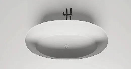Ванна Salini Alda 101923MF, 160 х 80 см, из искусственного камня S-Stone, цвет белый матовый, покраска по RAL полностью