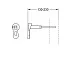Инсталляция для унитаза Grohe Rapid SL с кнопкой Grohe Skate Cosmopolitan, хром, 38536001+38732000