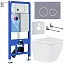 Комплект инсталляции с унитазом 6 в 1 Roxen StounFix Dual Fresh 966055 (состоит из: 710200, Santi 410260DG, 530185-02)