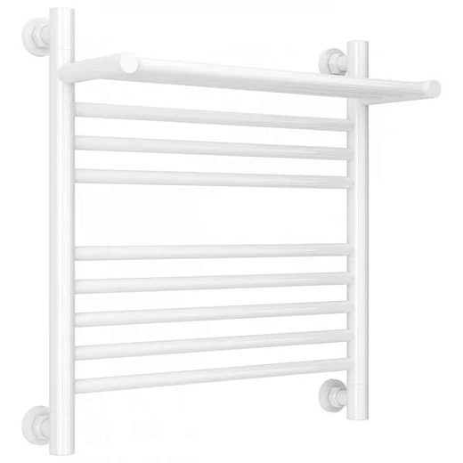 Полотенцесушитель водяной Сунержа Богема+ 12-0223-5050, 500x500, с полкой, цвет белый