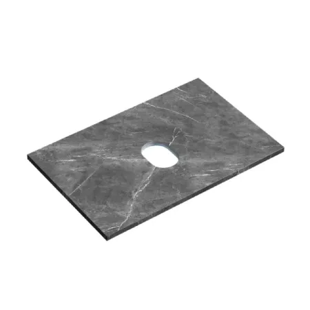 Столешница Sancos TT70A1, 70 см, керамогранит, без отверстия под смеситель, цвет black sky