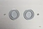 Кнопка смыва пневматическая OLI Trend 656506 сталь мат. хром (антивандальная)