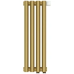 Радиатор отопления Сунержа Эстет-00 EU50, 4 секции, нижнее подключение, цвет матовое золото, 032-0322-5004 Радиатор отопления Сунержа Эстет-00 EU50, 4 секции, нижнее подключение, цвет матовое золото, 032-0322-5004
