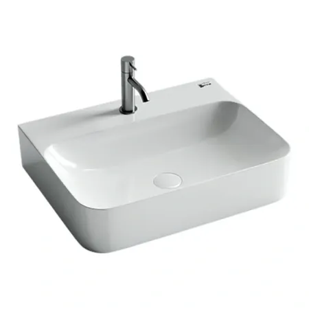 Умывальник Ceramicanova Aura CN2001 61х48х14см подвесной без перелива сантехфарфор, CN2001