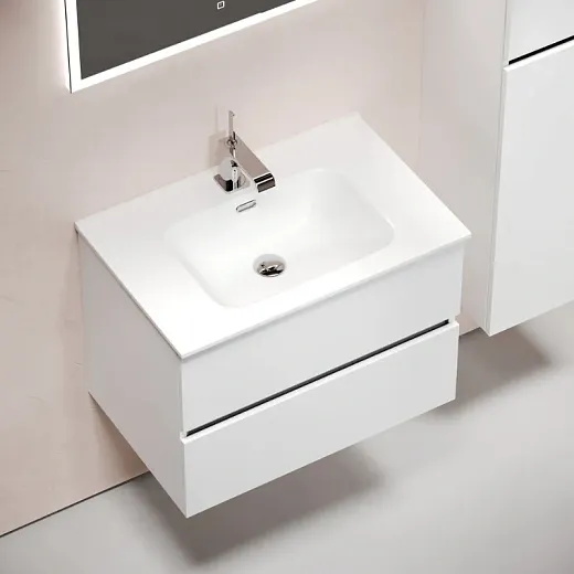 Тумба под раковину Sancos Urban UR70W, 70 см, подвесная, цвет белый