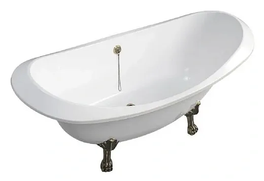 Ванна из искусственного камня Belux Ромео ВР-1750, 175 х 75 см, белая, 4810924268259