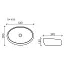 Умывальник Ceramicanova Element CN5033 55см naкладной сантехфарфор белый, CN5033