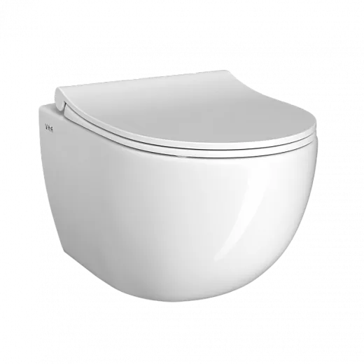 Комплект инсталяции VitrA Sento с унитазом безободковым, сиденьем микролифт, 9830B003-7211