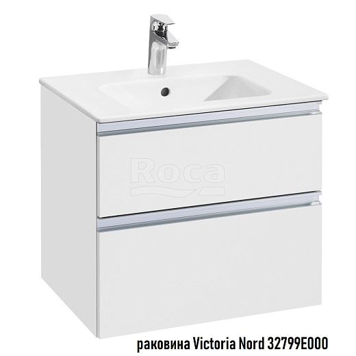 Тумба под раковину Roca The Gap New, 60x45 см, белый глянец