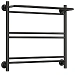 Полотенцесушитель водяной Стилье Версия-Н1, 60/60, 600x600, цвет черный, 17621-6060