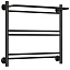 Полотенцесушитель водяной Стилье Версия-Н1, 60/60, 600x600, цвет черный, 17621-6060