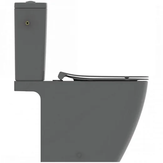 Унитаз напольный безободковый компакт Ideal Standard i.life B T534858, с сиденьем и крышкой T500301