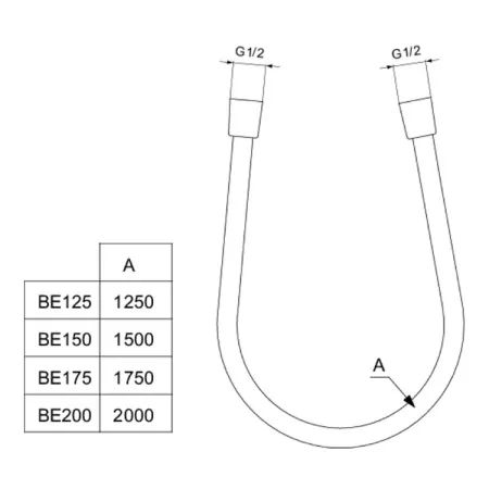 Шланг для душа 1750 мм Ideal Standard IDEALRAIN BE175GN