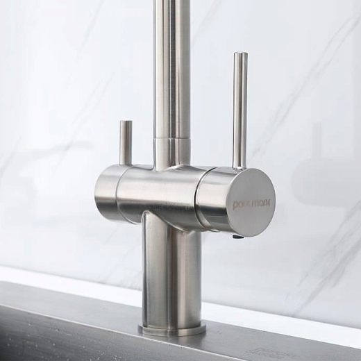 Смеситель PAULMARK GRAVITY Gr213188-NI (стальной/никель)