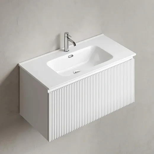 Тумба под раковину Sancos SNOB R 1.0, SNR1.090W, 90 см, подвесная, Bianco
