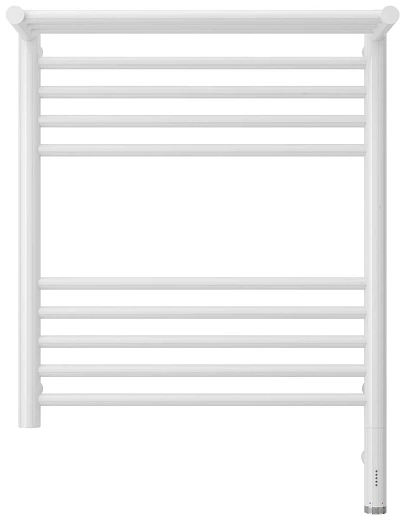 Полотенцесушитель электрический Сунержа Богема 3.0 600 x 500 с полкой, ширина 53.2 см, высота 72.4 см, белый, L/R