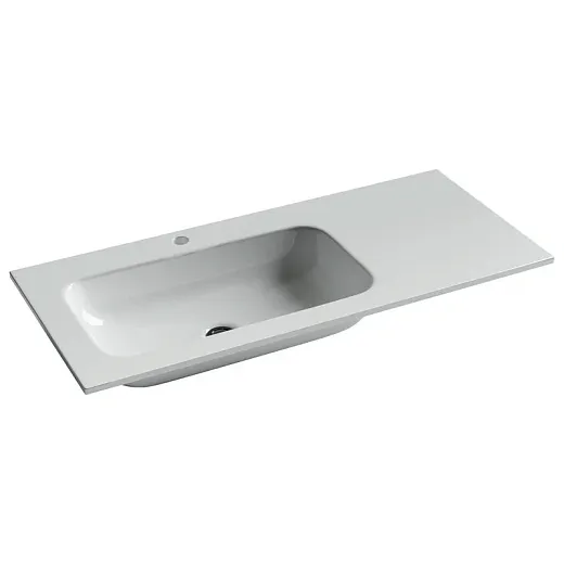 Раковина Ceramicanova Grace CN7014 встраиваемая, 101 х 45.7 см, левая, белый, сантехфарфор