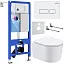 Комплект инсталляции с унитазом 6 в 1 Roxen StounFix Dual Fresh 920247 (состоит из: 710200, Caspia 410280W, 530120-01)