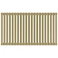Радиатор отопления Сунержа Эстет-00, ширина 94.5 см, высота 50 см, 21 секция, боковое подключение, цвет матовая шампань, 022-0332-5021