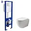 Инсталляция Berges Atom с безободковым унитазом Ceramicanova Mia Rimless сиденье микролифт, 040330/CN1805, сантехфарфор