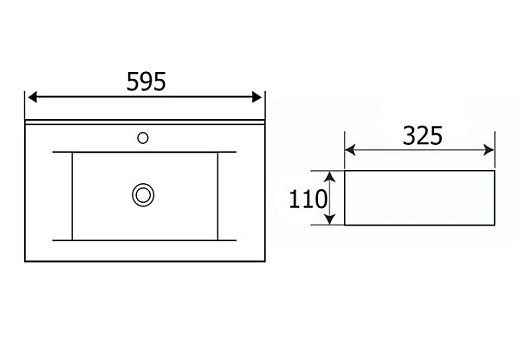 Умывальник накладной Roxen Creta 570025