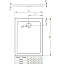 Поддон для душа Radaway Doros SDRF1290-01-04S F, 90 x 120 см, прямоугольный
