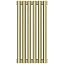 Радиатор отопления Сунержа Эстет-00, 6 секций, боковое подключение, цвет шампань, 020-0332-5006