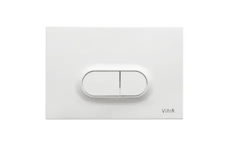 Кнопка смыва для инсталляции VitrA Loop O двойный смыв, глянцевая белая, 740-0500