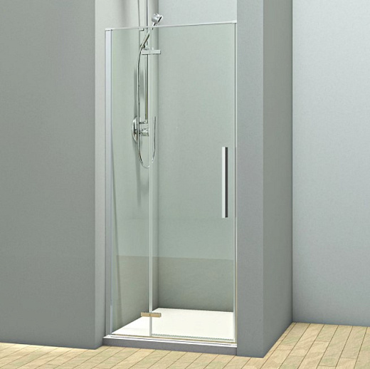 Душевая дверь Veconi Vianno VN-73 100x195 прозрачные стекла / профиль хром