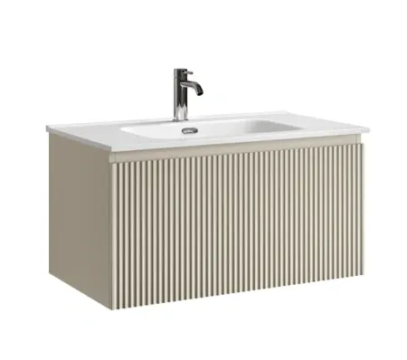 Тумба под раковину Sancos SNOB R 1.0, SNR1.080CE, 80 см, подвесная, Beige Soft