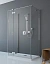 Душевая дверь Radaway Essenza New KDJ+S 100L, 100 х 200 см, стекло прозрачное, профиль хром, левая, 385022-01-01L
