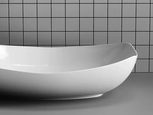 Умывальник Ceramicanova Element CN5016 56х40х15.5см накладной овальный без перелива, CN5016