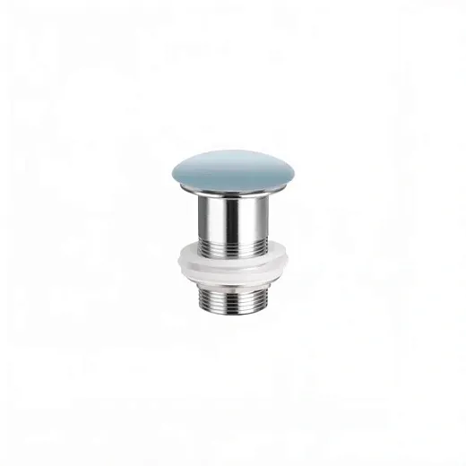 Донный клапан Ceramicanova CN2000MHL, Click-Clack, без перелива, серо-голубой матовый