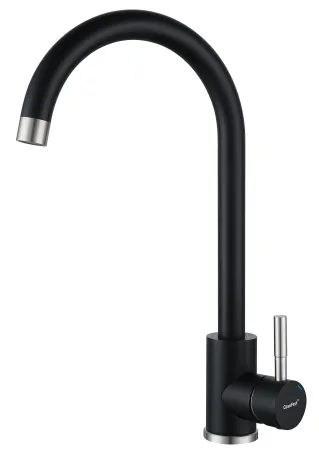 Смеситель для кухни GRANFEST QUARZ Z-5410 черный, 4610015007060