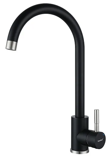Смеситель для кухни GRANFEST QUARZ Z-5410 черный, 4610015007060