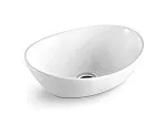 Умывальник Ceramicanova Element CN6016 40.5х33х14см накладной овальный без перелива, CN6016