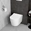 Подвесной унитаз VitrA Metropole Round безободковый QuantumFlush с сиденьем микролифт, белый,  7910B003-6429