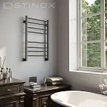 Полотенцесушитель водяной Stinox Classic 500x800 боковой 1 дюйм чёрный матовый