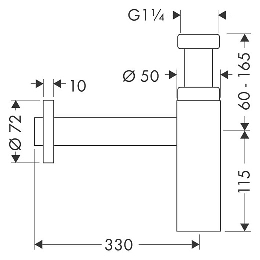 Сифон для раковины Hansgrohe Flowstar 52105000