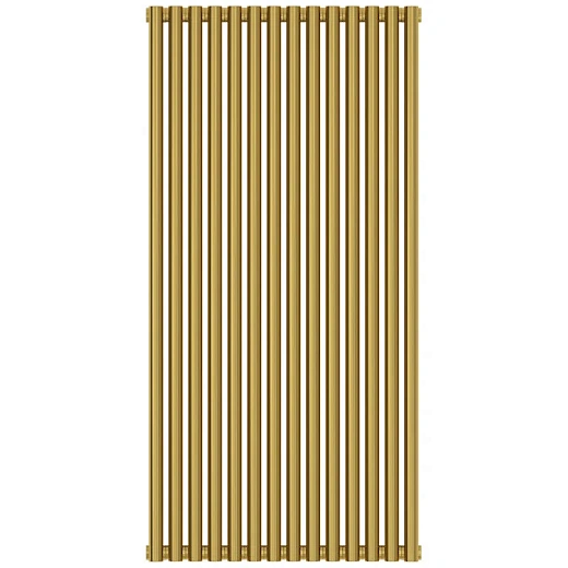 Радиатор трубчатый Сунержа Эстет-11, 14 секций, боковое подключение, цвет золото, 03-0302-1214