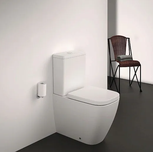 Безободковый напольный пристенный унитаз Ideal Standard i.life S
