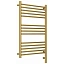 Полотенцесушитель электрический Сунержа Богема 3.0, высота 80 см, ширина 50 см, диммер слева/справа, цвет матовое золото, 032-5804-8050/032-5805-8050