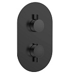 Смеситель для душа AQUAme Siena AQM8806MB матовый чёрный термостатический