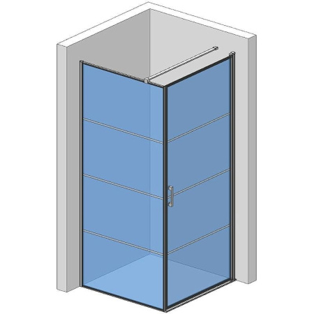 Душевой уголок AQUAme AQM5215-RH-8 80х80х195 Душевой уголок AQUAme AQM5215-RH-8 80х80х195