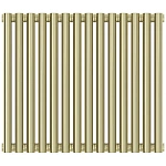 Радиатор отопления Сунержа Эстет-11, 14 секций, боковое подключение, цвет шампань, 020-0302-5014 Радиатор отопления Сунержа Эстет-11, 14 секций, боковое подключение, цвет шампань, 020-0302-5014