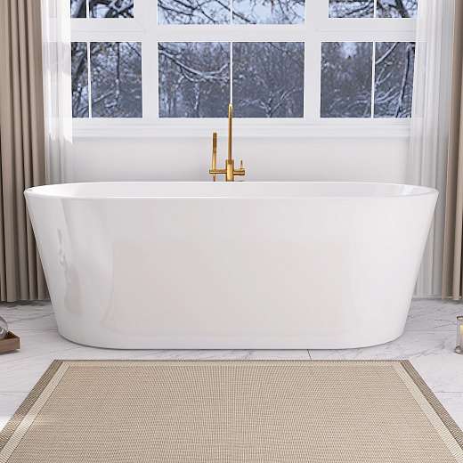 Акриловая ванна ABBER AB9209 белая 170x80 Акриловая ванна ABBER AB9209 белая 170x80