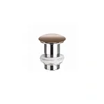 Донный клапан Ceramicanova CN2000MC, без перелива, керамическая накладка, цвет капучино матовый